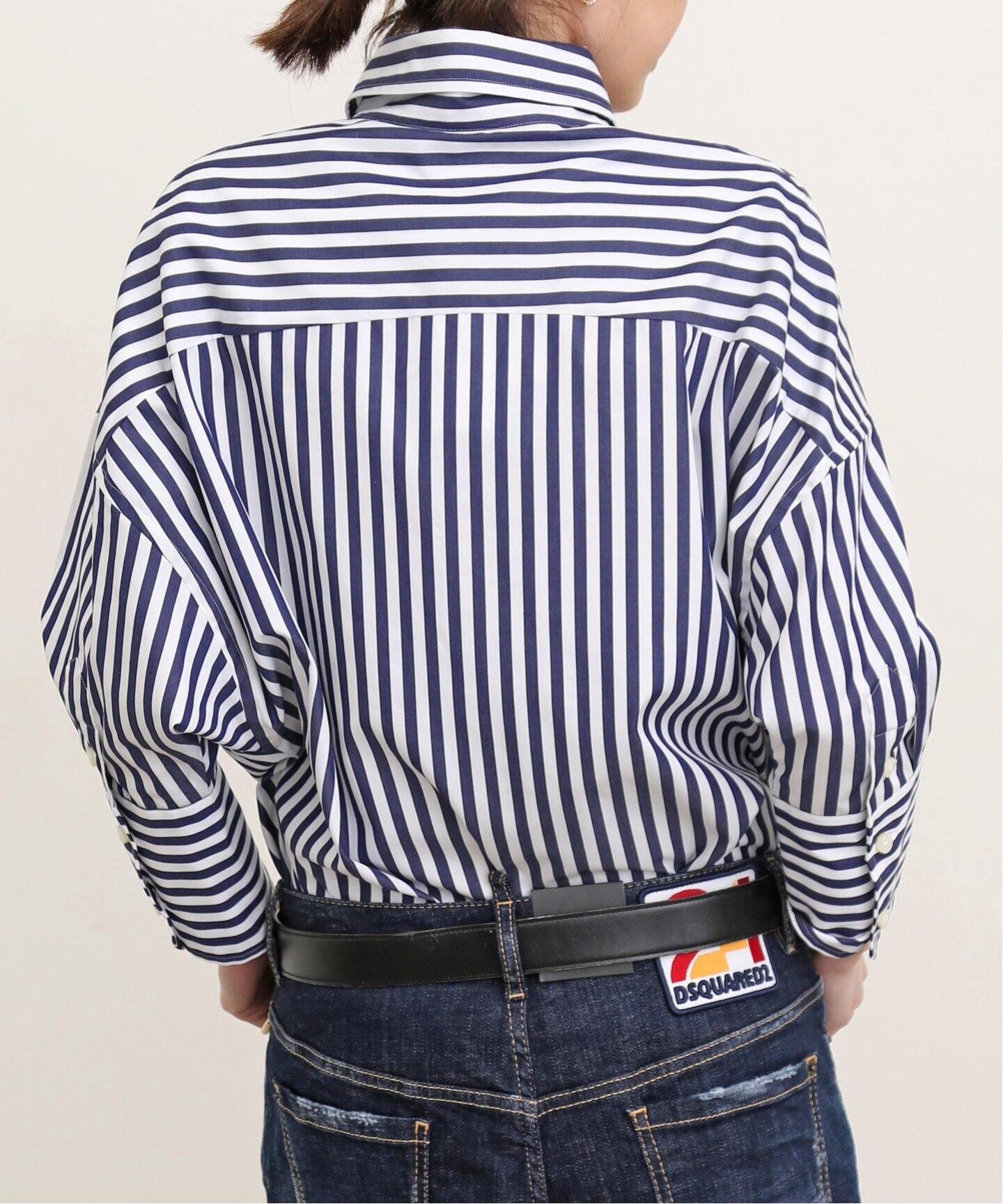 MADISONBLUE/マディソンブルー】J.BRADLEY CUFF SH L.STRIPE（シャツ 