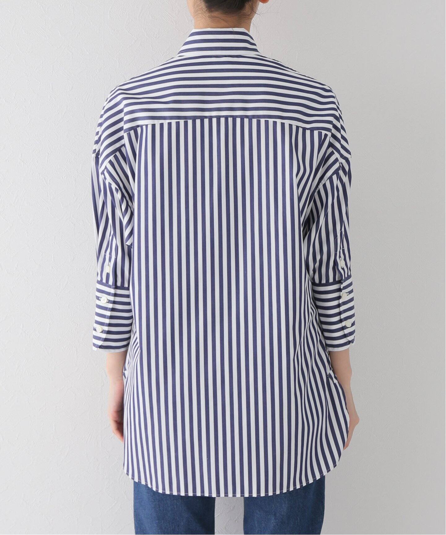 MADISONBLUE/マディソンブルー】J.BRADLEY CUFF SH L.STRIPE（シャツ 