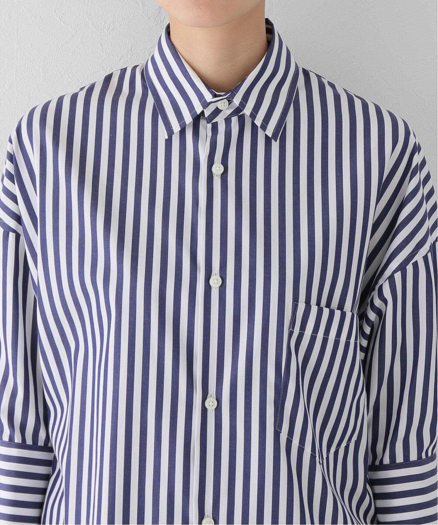 MADISONBLUE/マディソンブルー】J.BRADLEY CUFF SH L.STRIPE（シャツ 