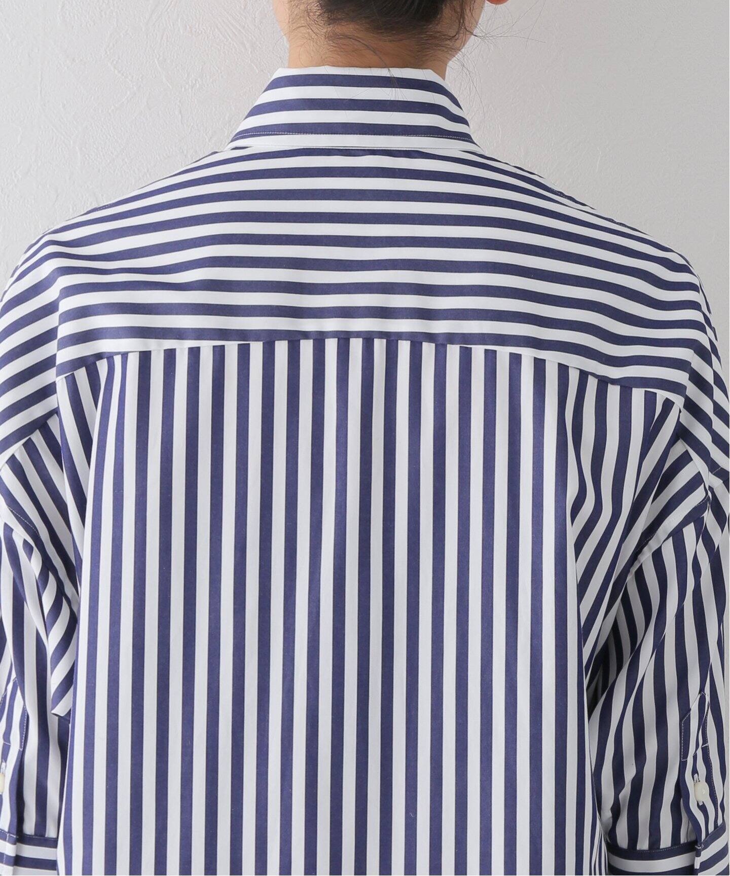 MADISONBLUE/マディソンブルー】J.BRADLEY CUFF SH L.STRIPE（シャツ 