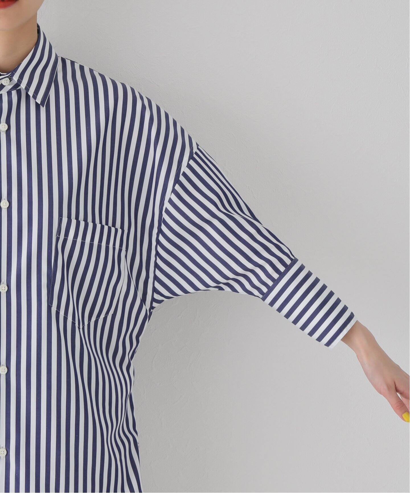 MADISONBLUE/マディソンブルー】J.BRADLEY CUFF SH L.STRIPE（シャツ 