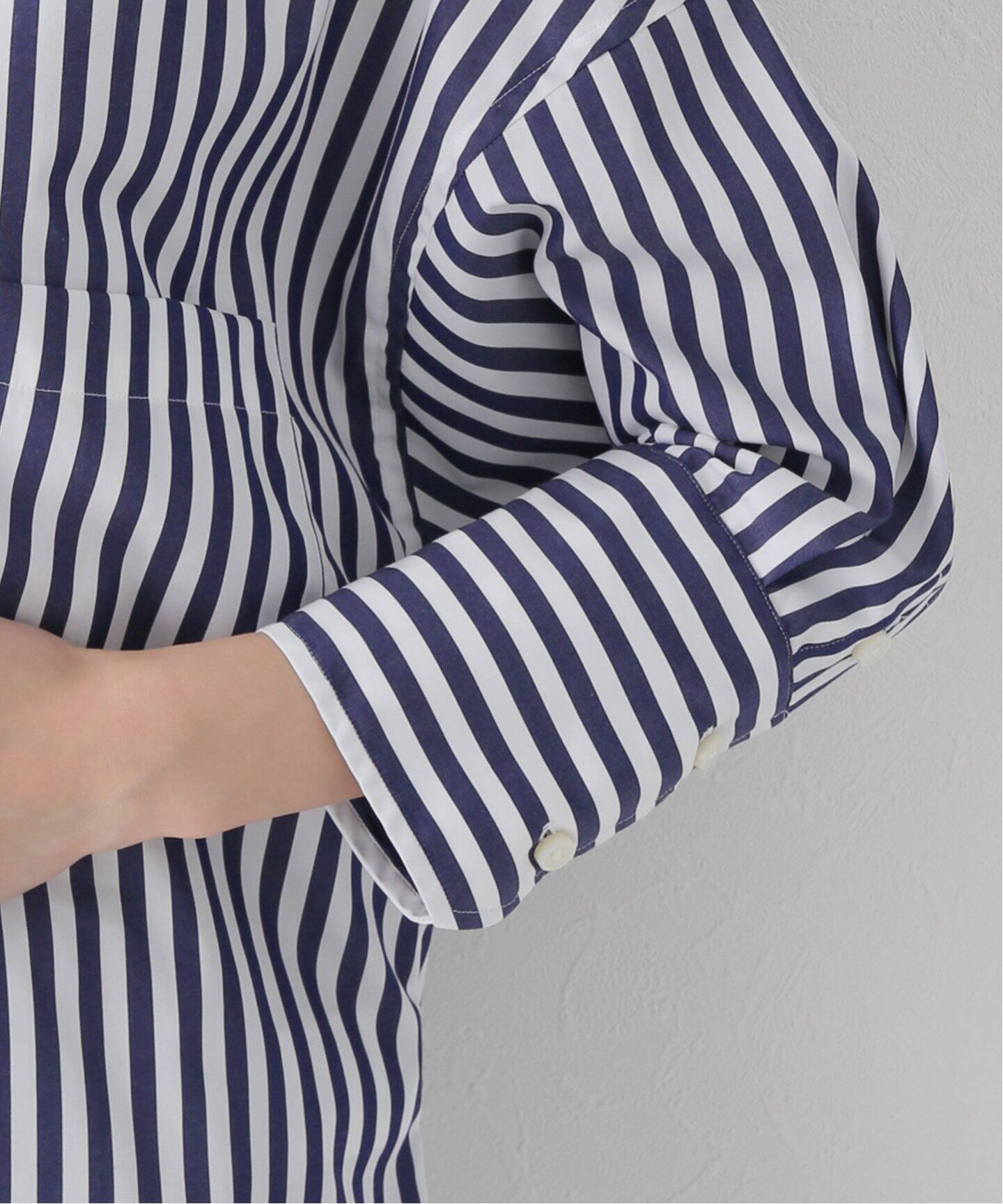 MADISONBLUE/マディソンブルー】J.BRADLEY CUFF SH L.STRIPE（シャツ 