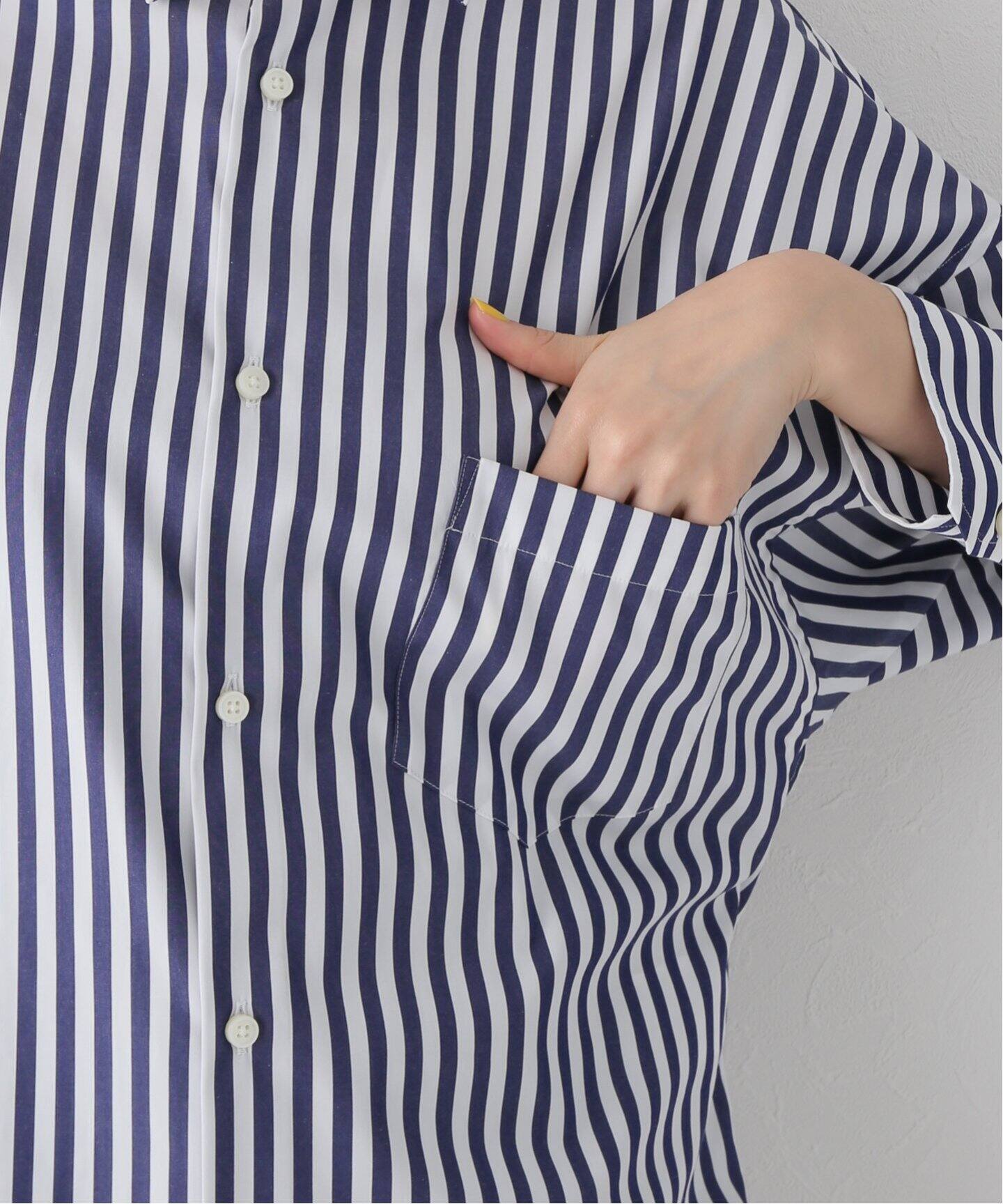 MADISONBLUE/マディソンブルー】J.BRADLEY CUFF SH L.STRIPE（シャツ 