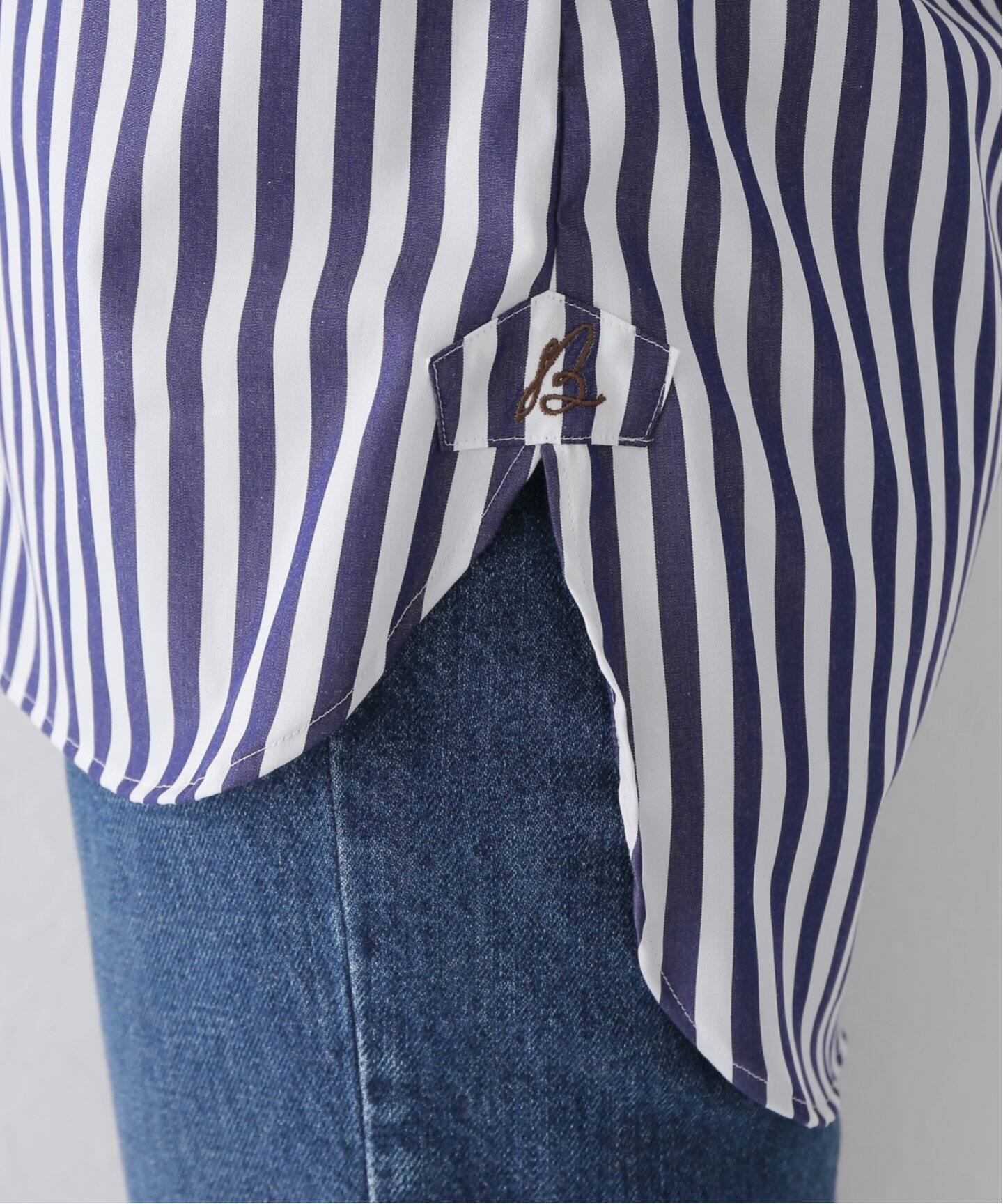 MADISONBLUE/マディソンブルー】J.BRADLEY CUFF SH L.STRIPE（シャツ 