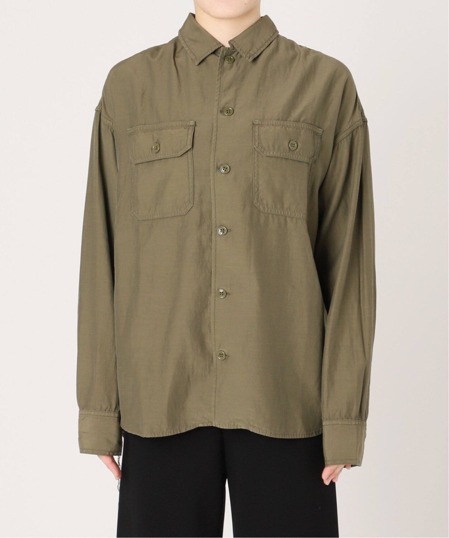REMI RELIEF/レミレリーフ】Military Shirt（シャツ／ブラウス）｜L 