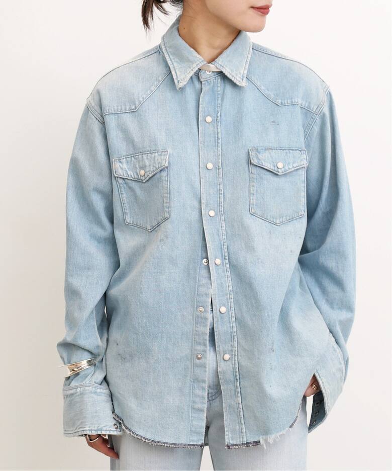 RED CARD / レッドカード】Nelly Denim Shirts（シャツ／ブラウス）｜L 