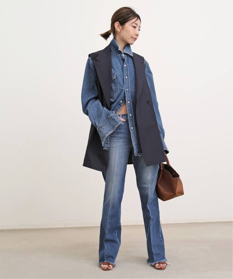 RED CARD / レッドカード】Nelly Denim Shirts（シャツ／ブラウス）｜L 