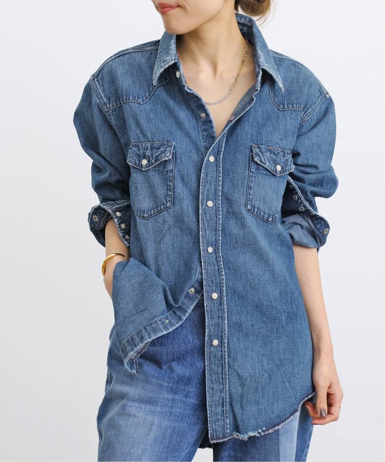 RED CARD / レッドカード】Nelly Denim Shirts（シャツ／ブラウス）｜L 