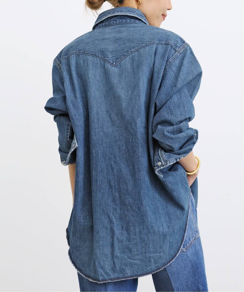 RED CARD / レッドカード】Nelly Denim Shirts（シャツ／ブラウス）｜L 