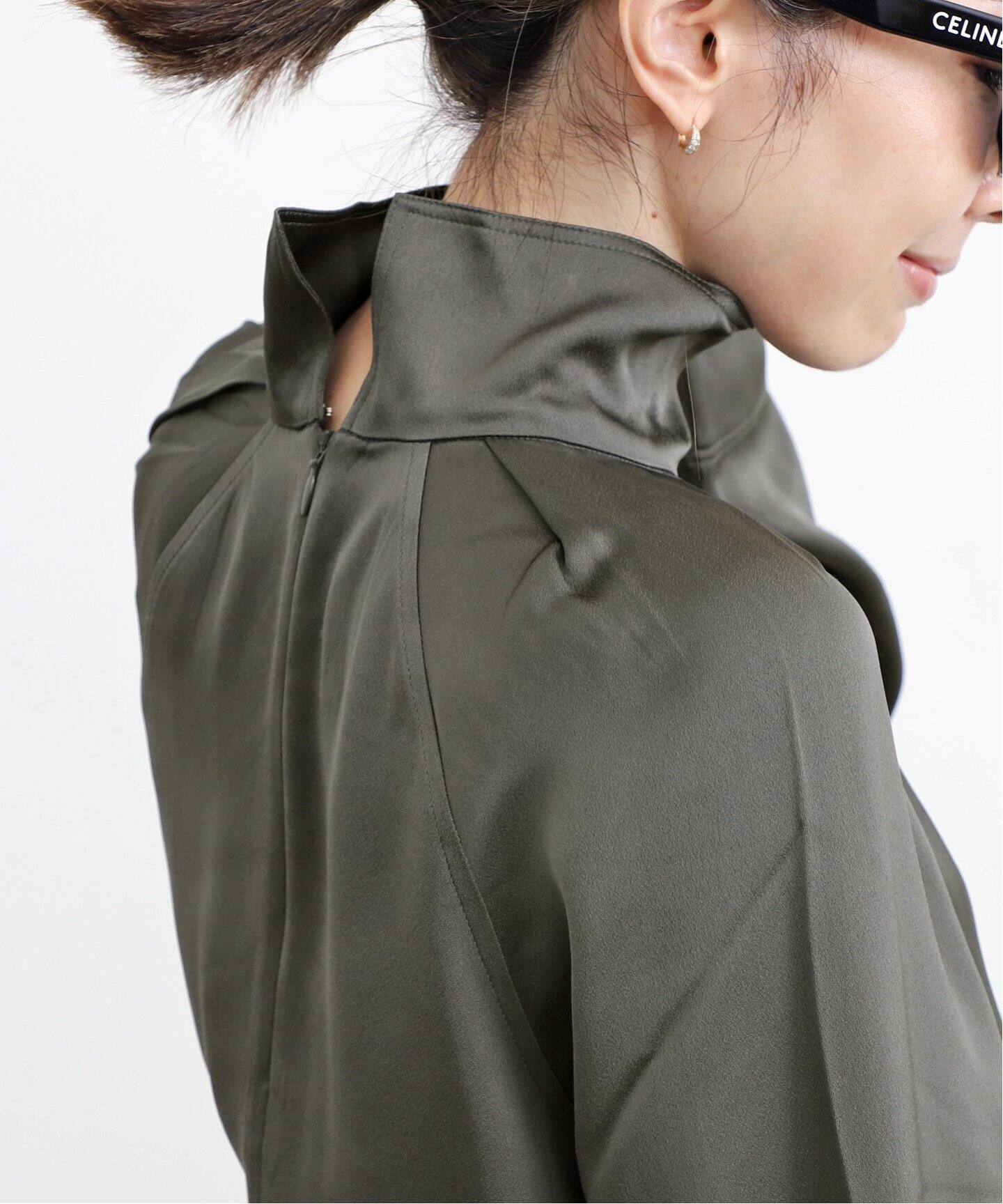 TOTEME/トーテム】 CRAPE BLOUSE（シャツ／ブラウス）｜L