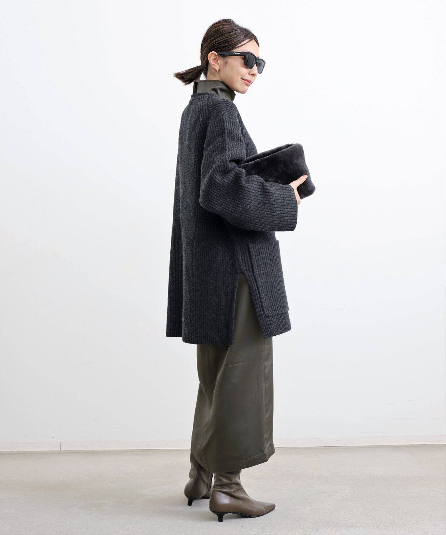 TOTEME/トーテム】 CRAPE BLOUSE（シャツ／ブラウス）｜L