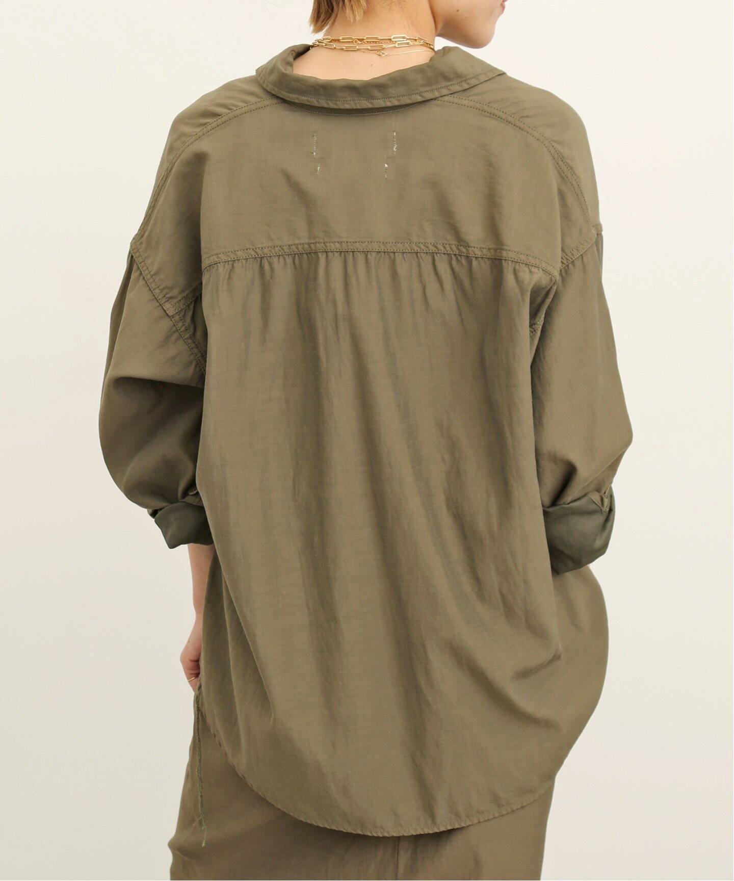 REMI RELIEF/レミレリーフ】Military Shirt（シャツ／ブラウス）｜L 