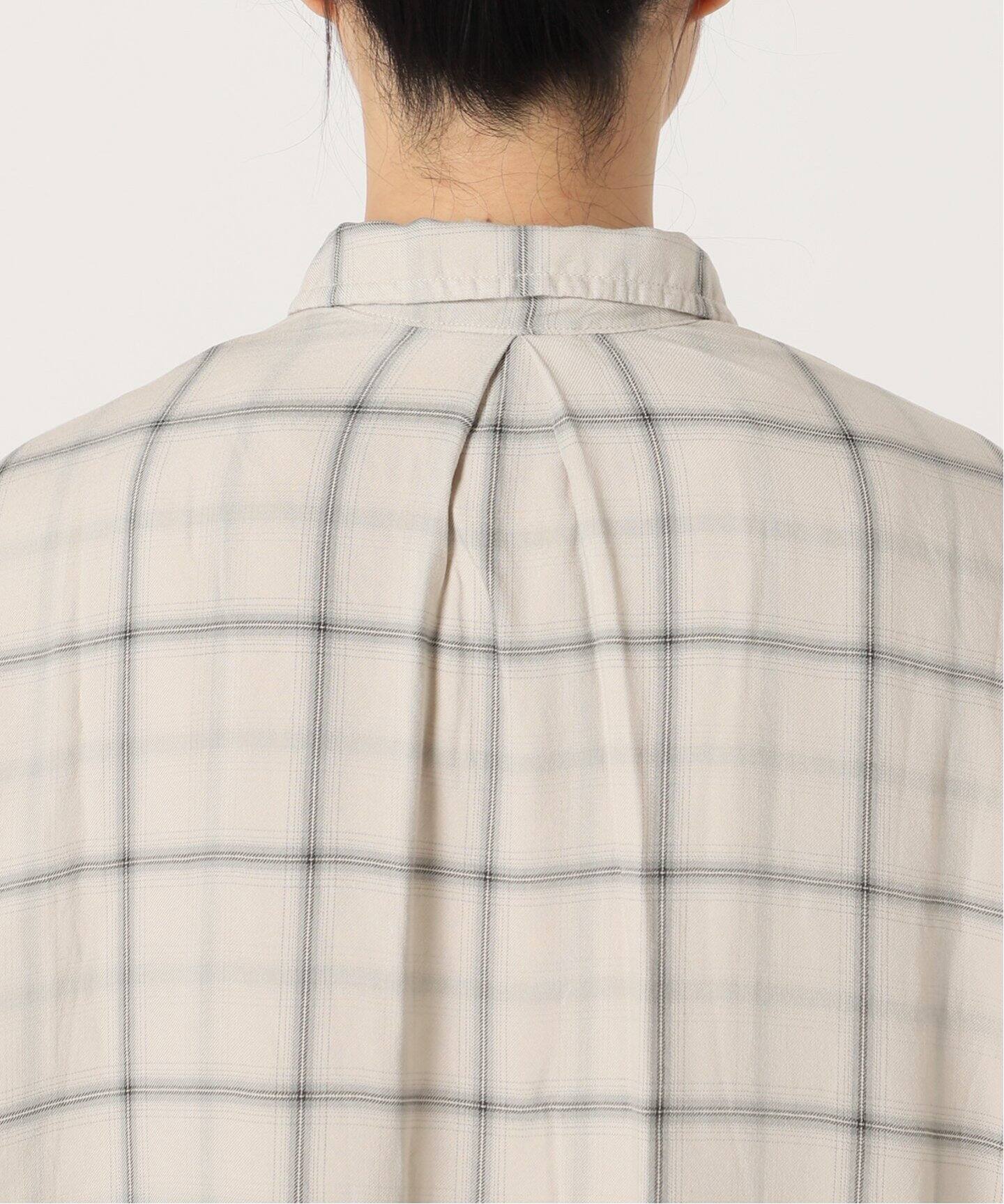 REMI RELIEF/レミレリーフ】CHECK 2WAY SHIRT（シャツ／ブラウス）｜L 