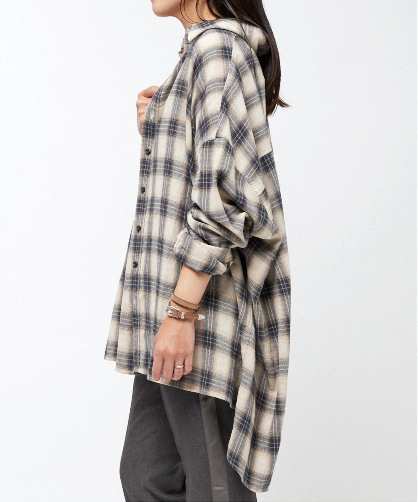 PROVOKE/プロヴォーク】Oversized check Shirt（シャツ／ブラウス 