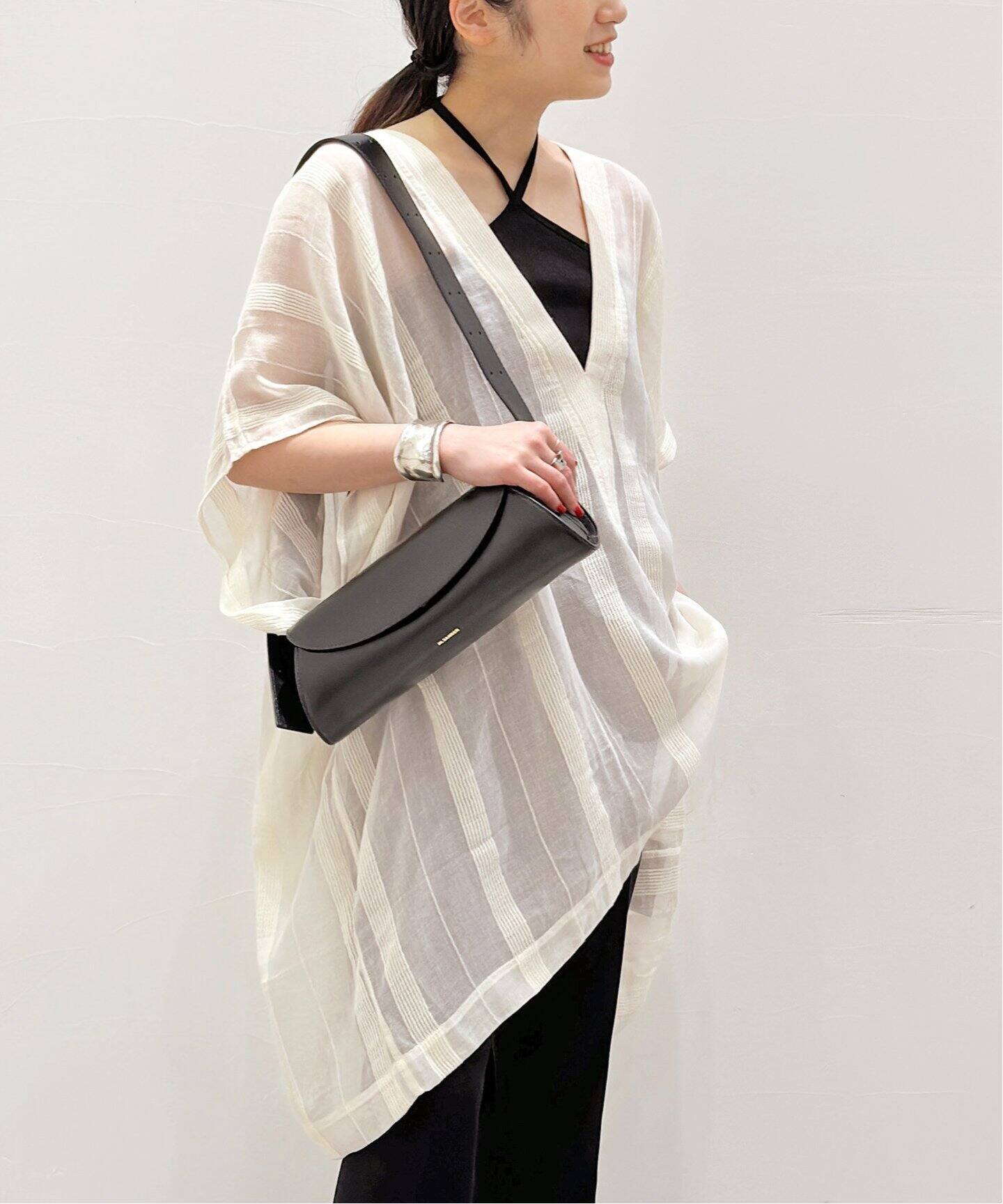 SU PARIS/ス パリス】Stripe V-NECK KAFTAN（シャツ／ブラウス）｜AP 