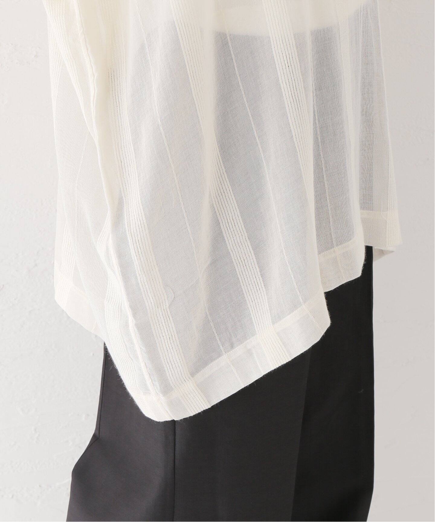 SU PARIS/ス パリス】Stripe V-NECK KAFTAN（シャツ／ブラウス）｜AP 