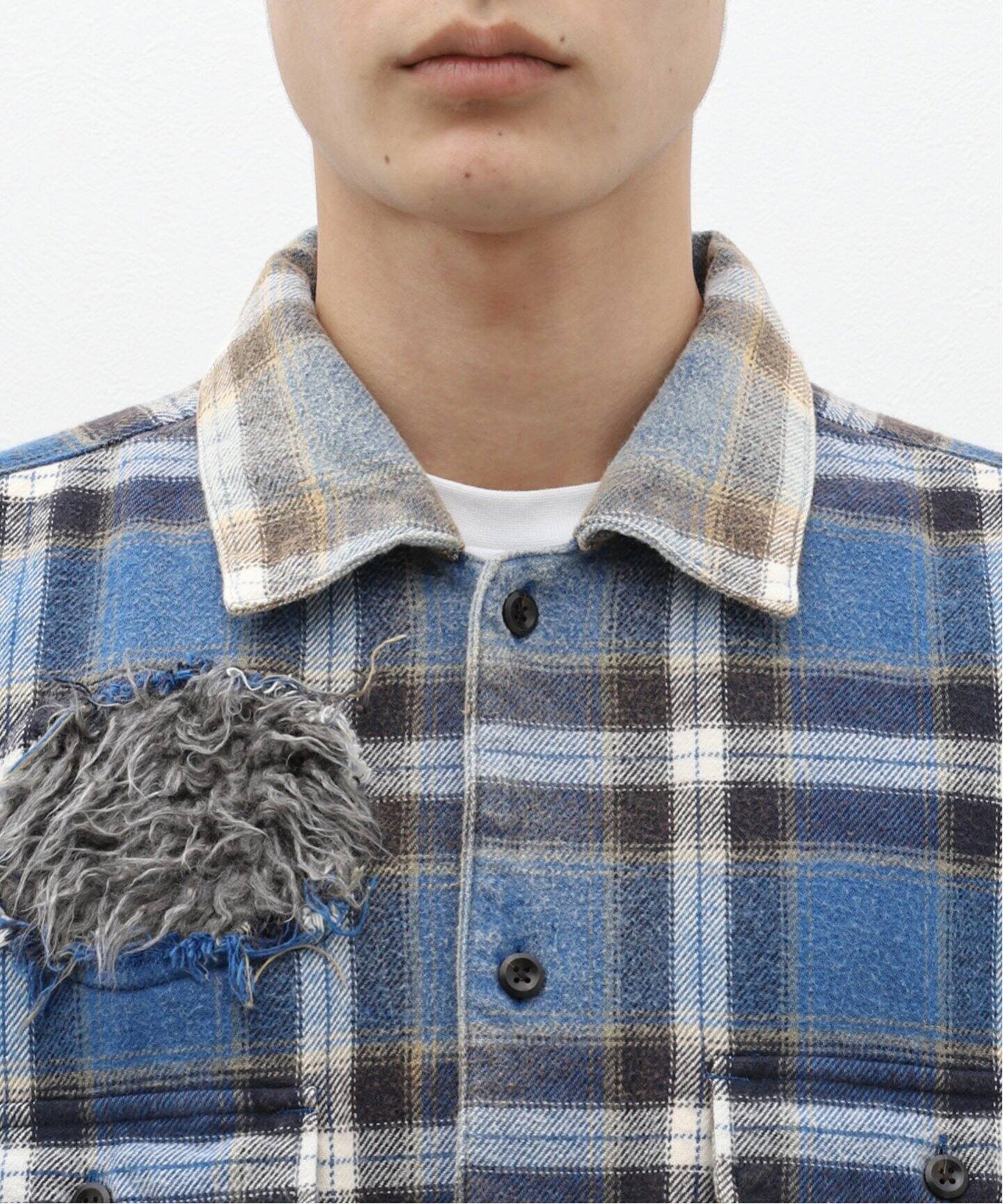 doublet / ダブレット】WEREWOLF CHECK SHIRT（シャツ／ブラウス  