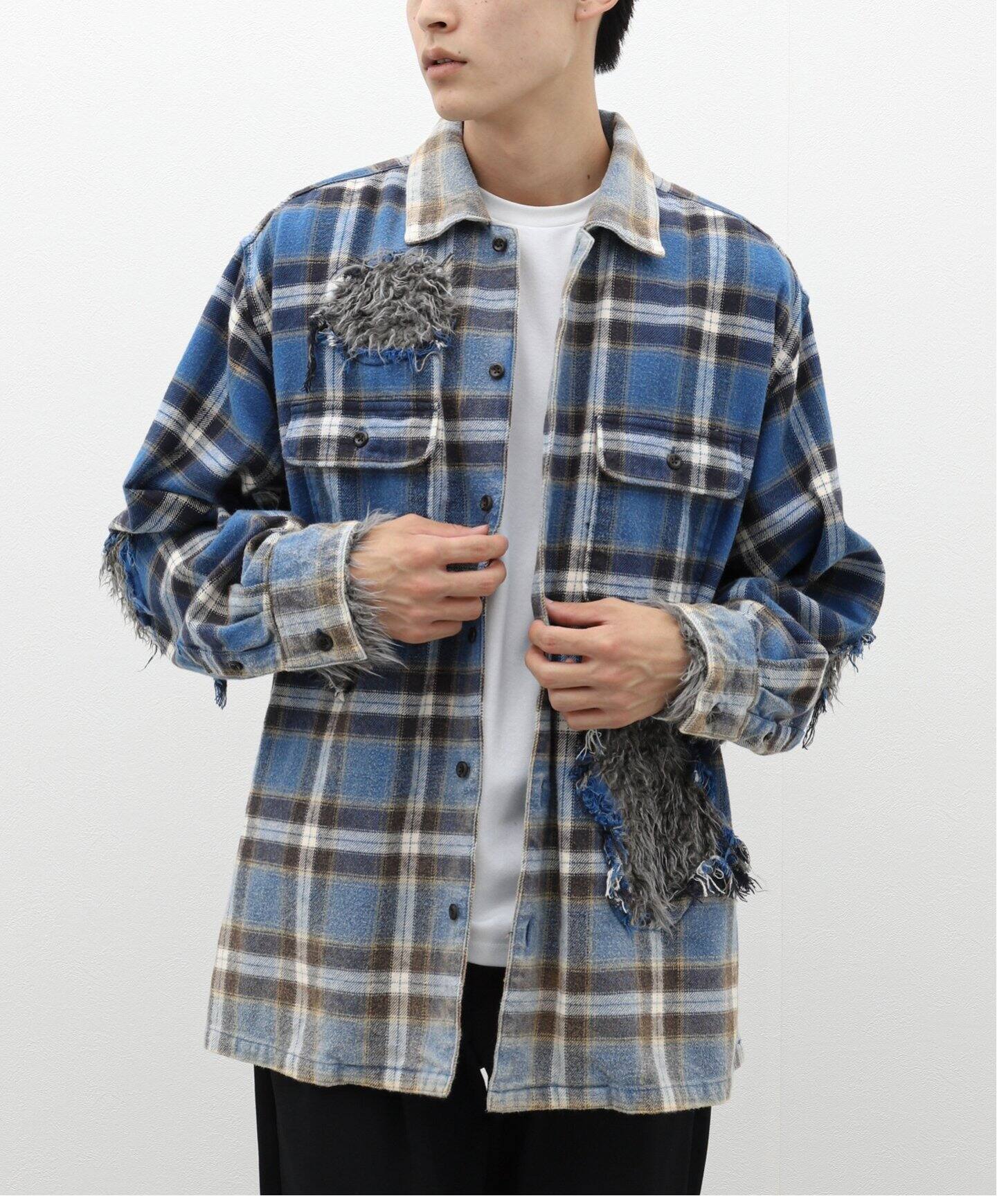 doublet / ダブレット】WEREWOLF CHECK SHIRT（シャツ／ブラウス  