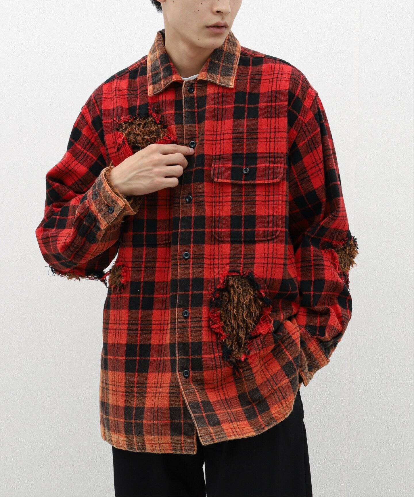 doublet / ダブレット】WEREWOLF CHECK SHIRT（シャツ／ブラウス  