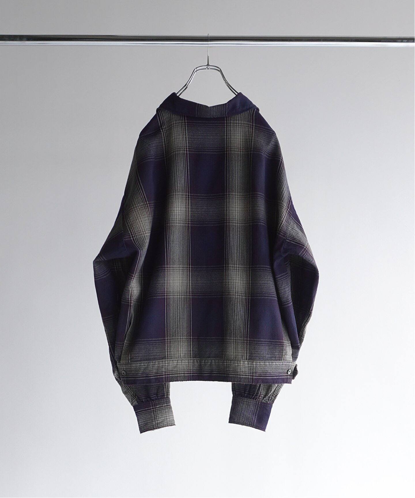 ANCELLM / アンセルム】FLANNEL CHECK SHORT SHIRT JACKET（シャツ 