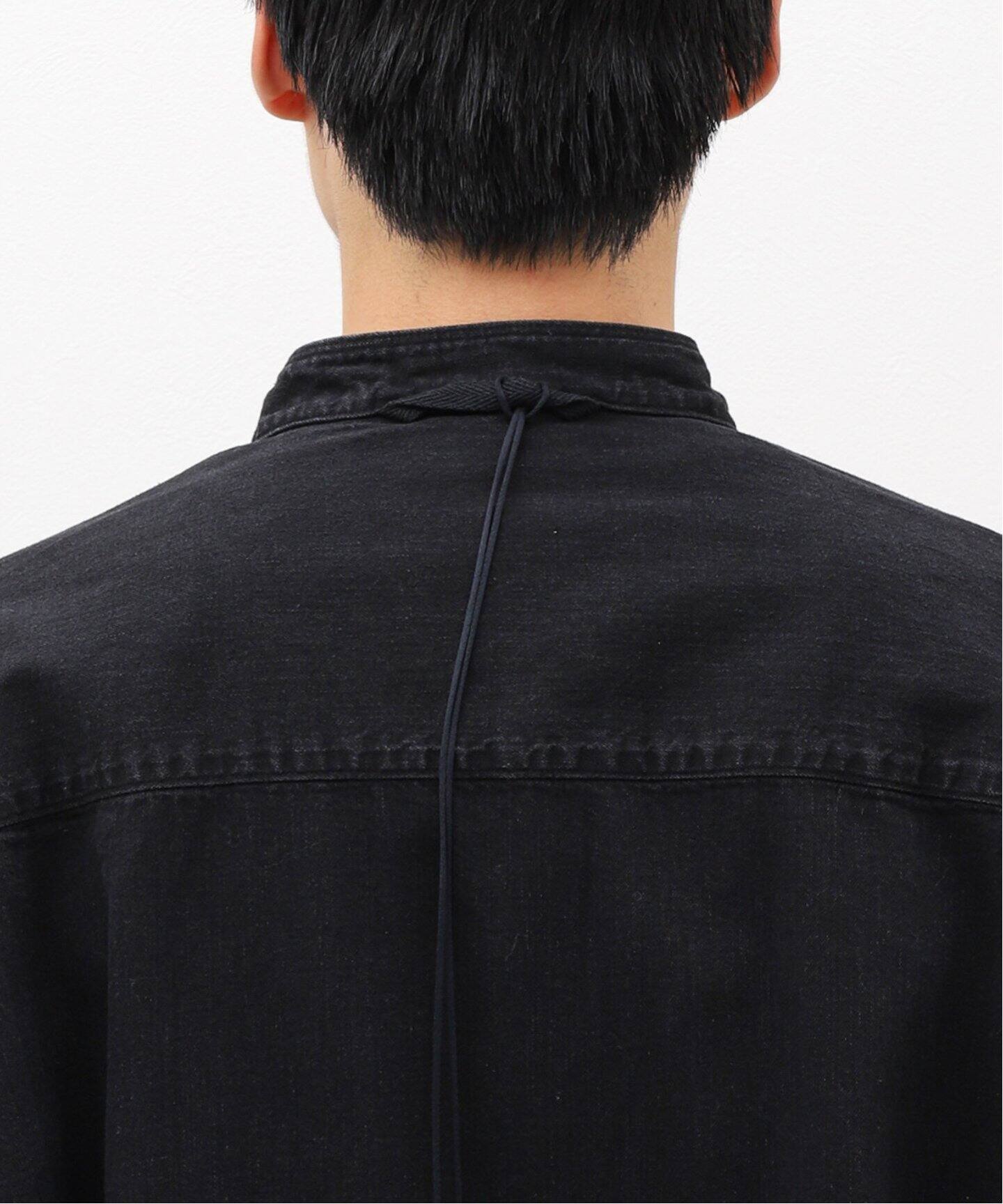 ANCELLM / アンセルム】DENIM PAINT LONG SHIRT（シャツ／ブラウス 