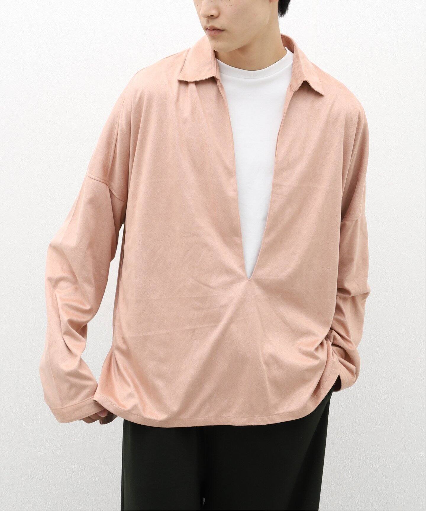 ANCELLM / アンセルム】VEGAN LEATHER SKIPPER SHIRT（シャツ 