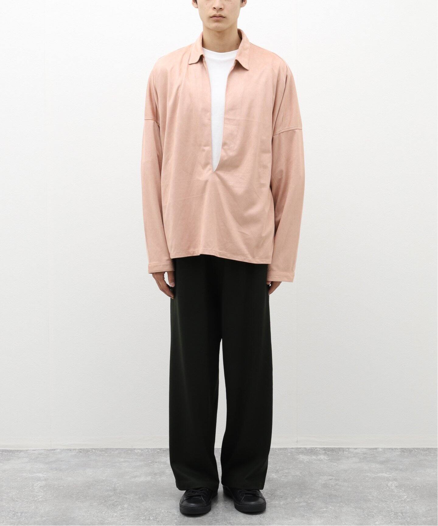 ANCELLM / アンセルム】VEGAN LEATHER SKIPPER SHIRT（シャツ 