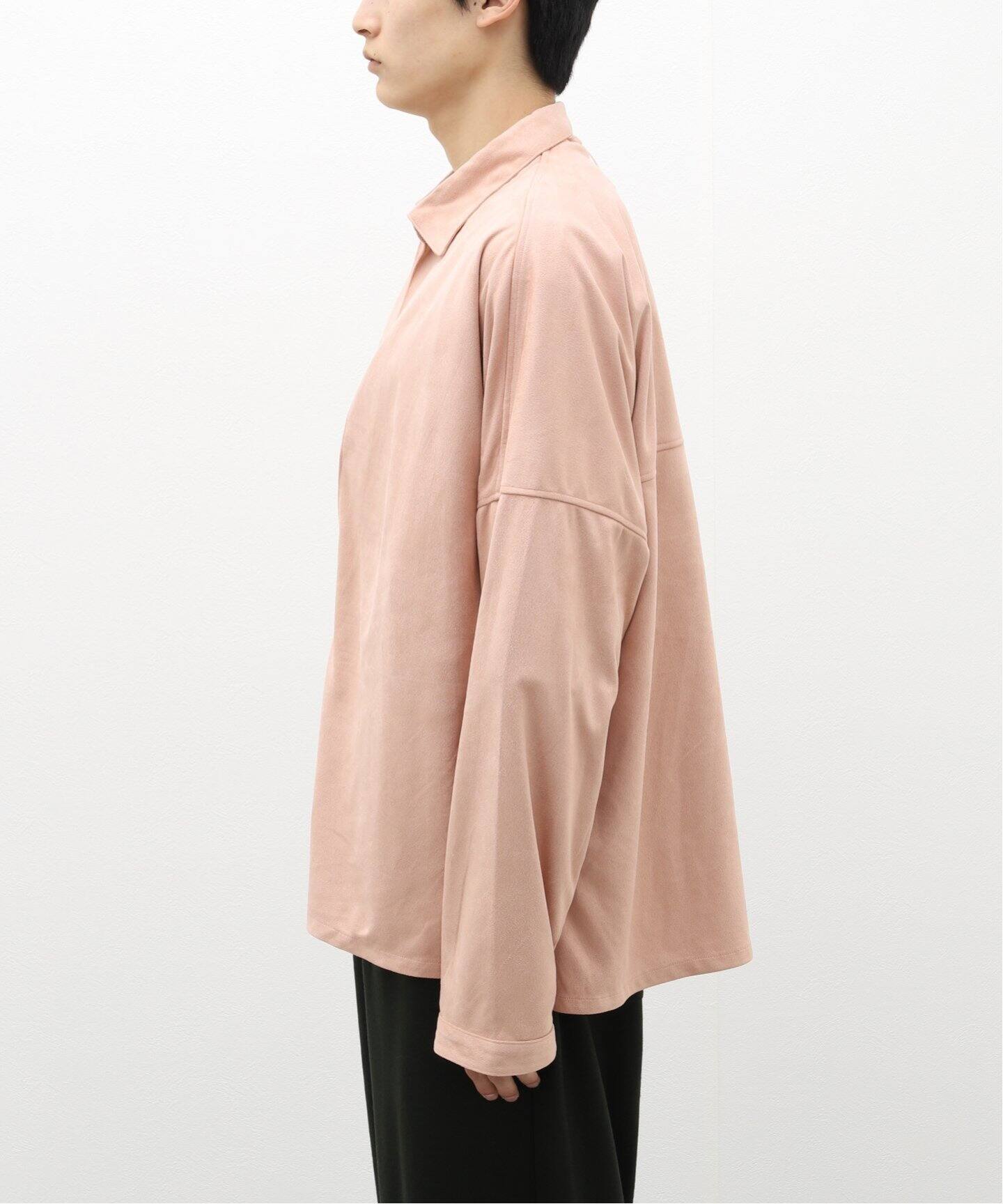ANCELLM / アンセルム】VEGAN LEATHER SKIPPER SHIRT（シャツ 