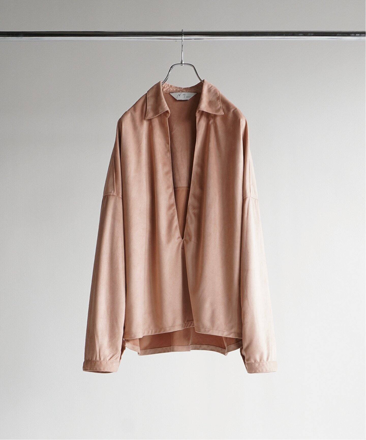 ANCELLM / アンセルム】VEGAN LEATHER SKIPPER SHIRT（シャツ 