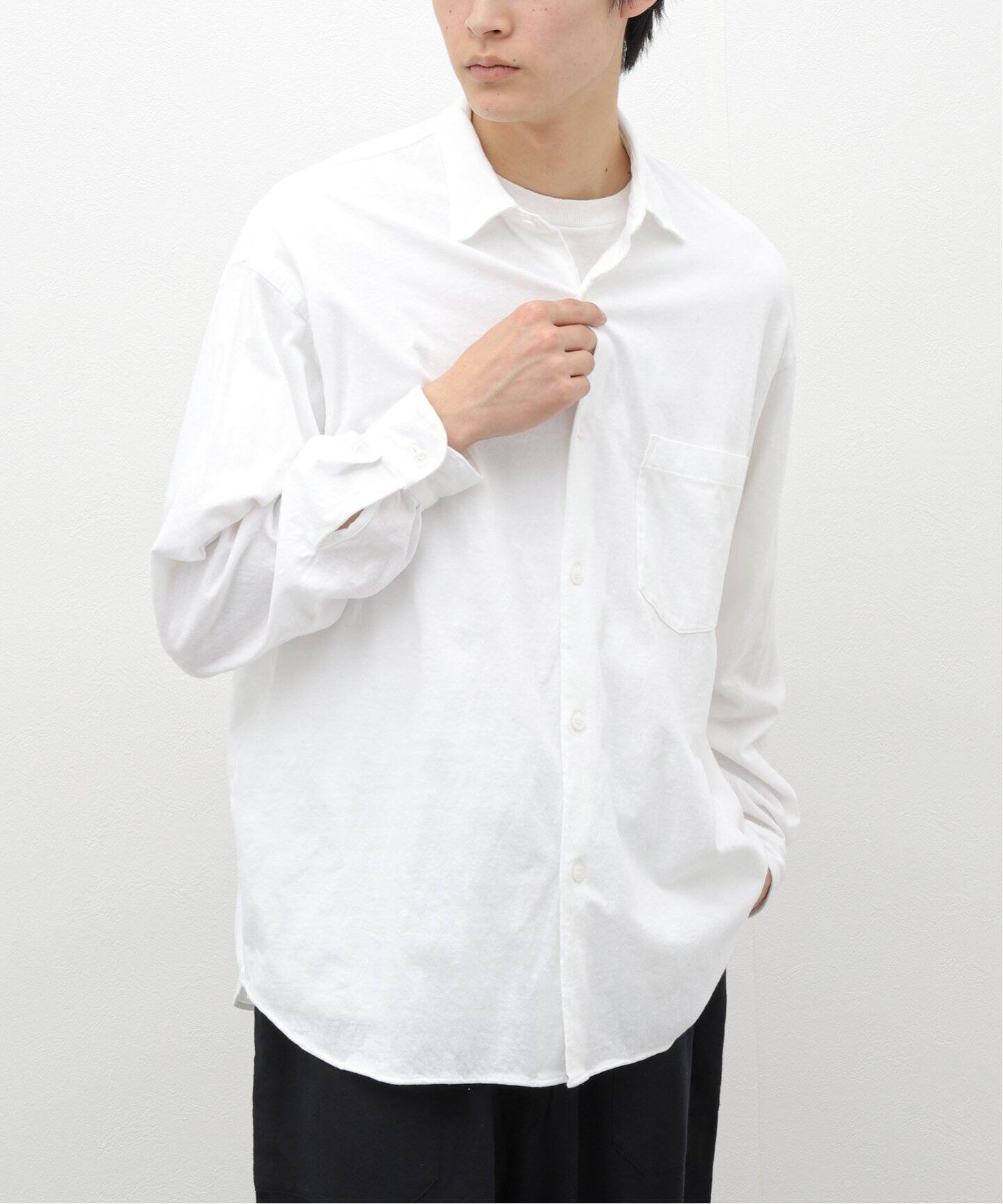 comoli / コモリ】コットンジャージ コモリシャツ（シャツ／ブラウス  