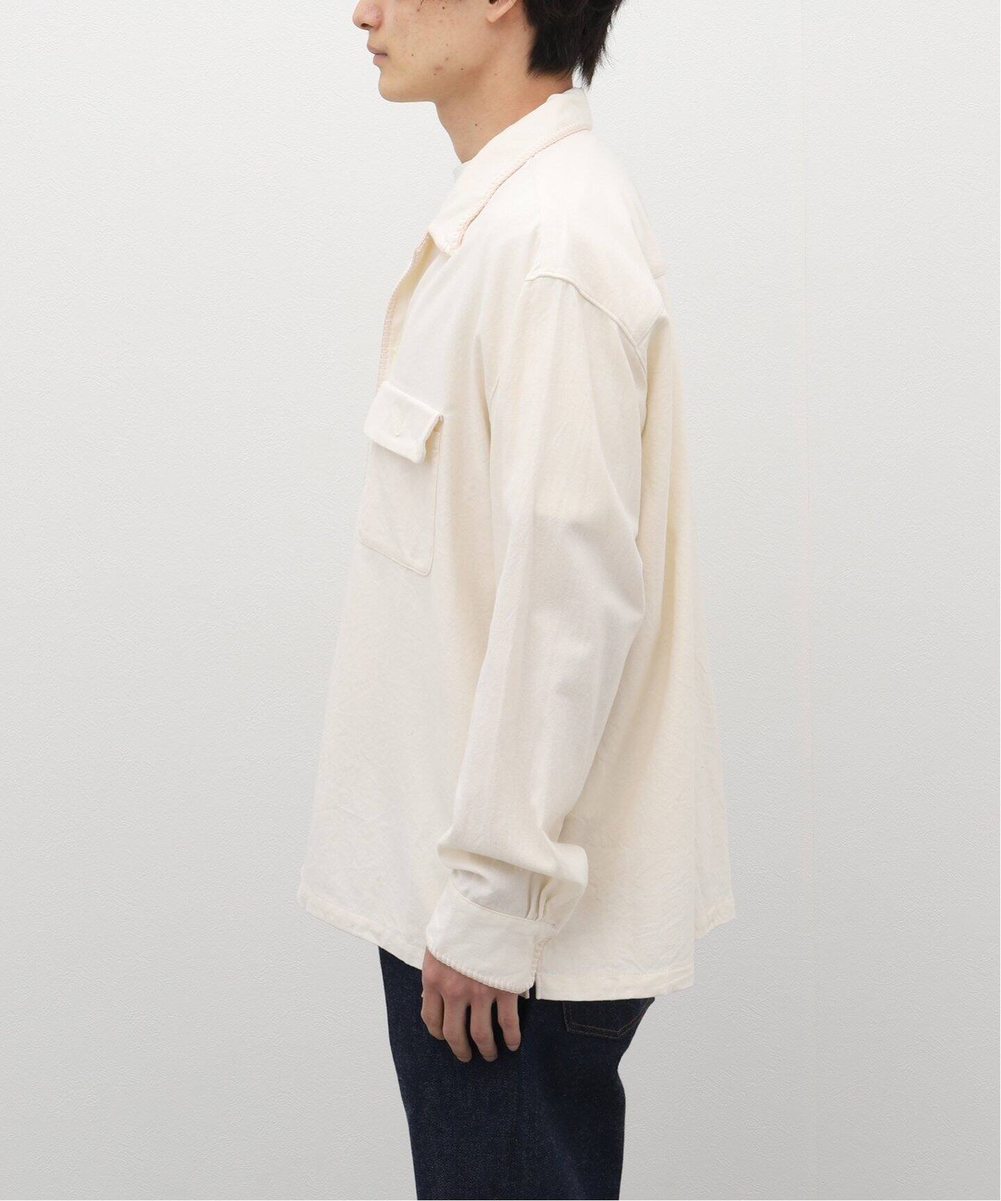 UNUSED / アンユーズド】US2333 OPEN COLLAR SHIRTS（シャツ／ブラウス 