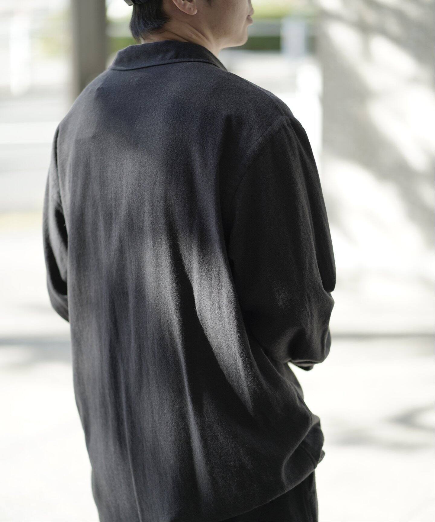 comoli / コモリ】ウールビエラ スキッパーシャツ（シャツ／ブラウス 