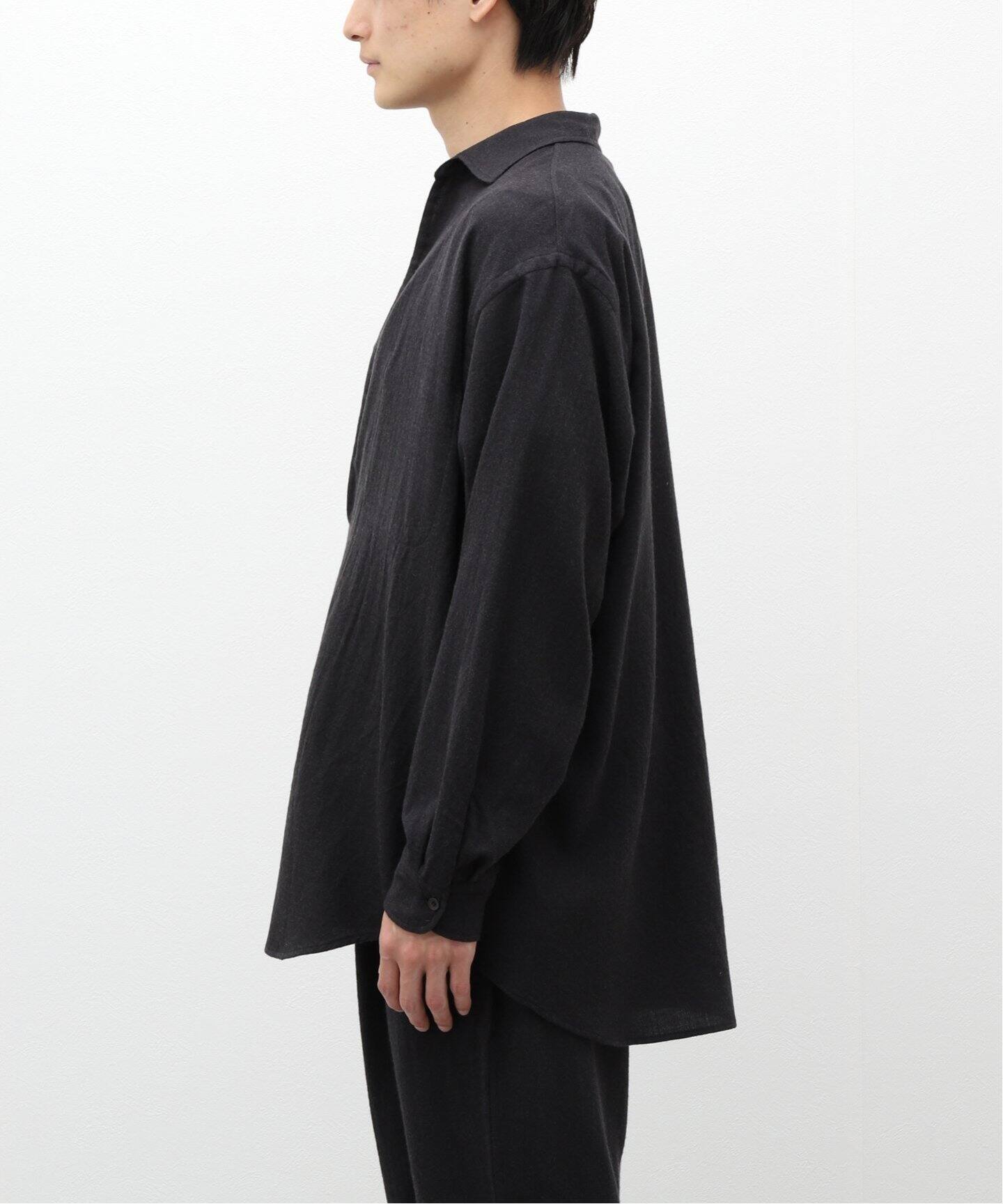 comoli / コモリ】ウールビエラ スキッパーシャツ（シャツ／ブラウス 