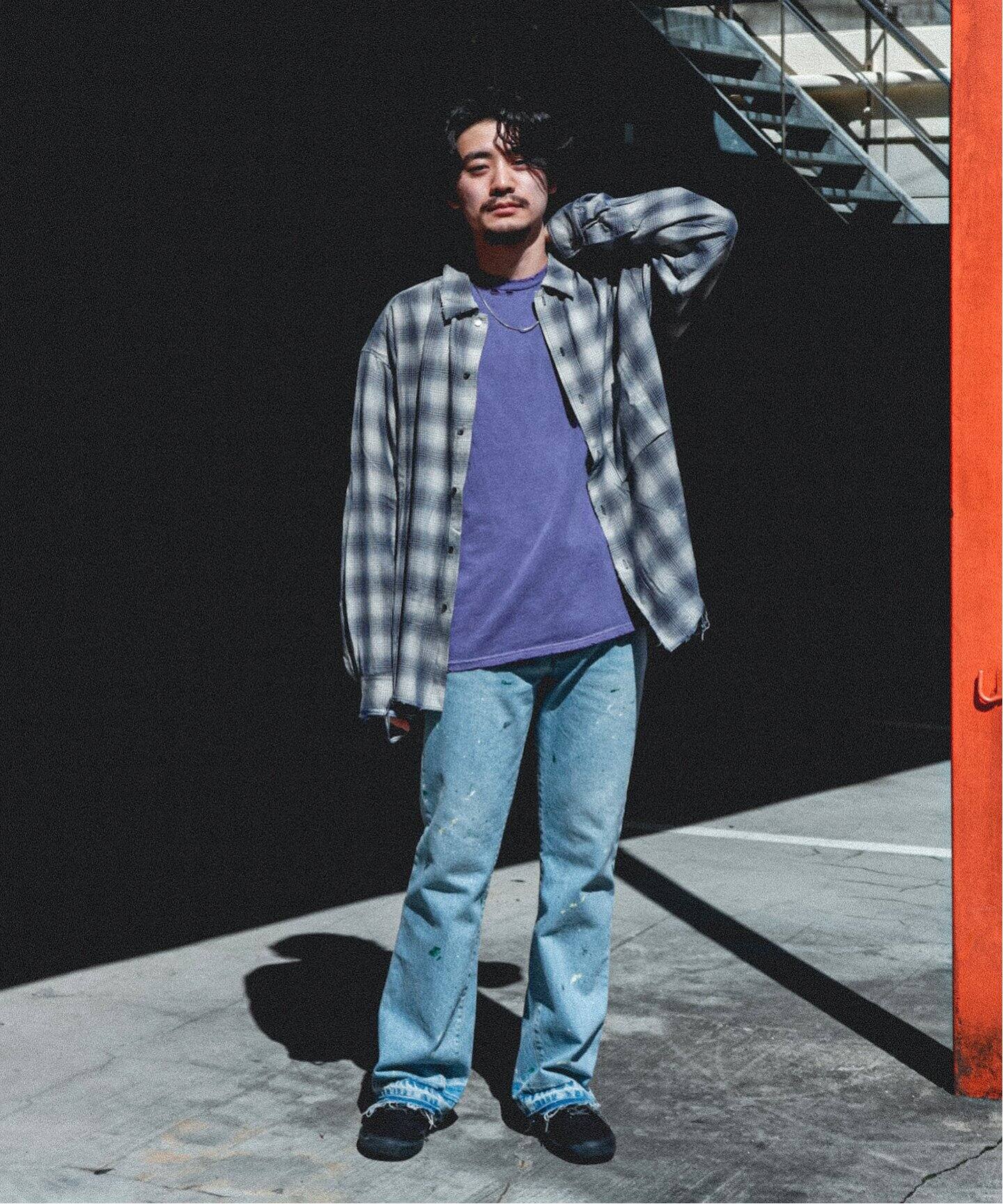 ANCELLM / アンセルム】WISM 別注 RAYON CHECK SHIRT（シャツ 