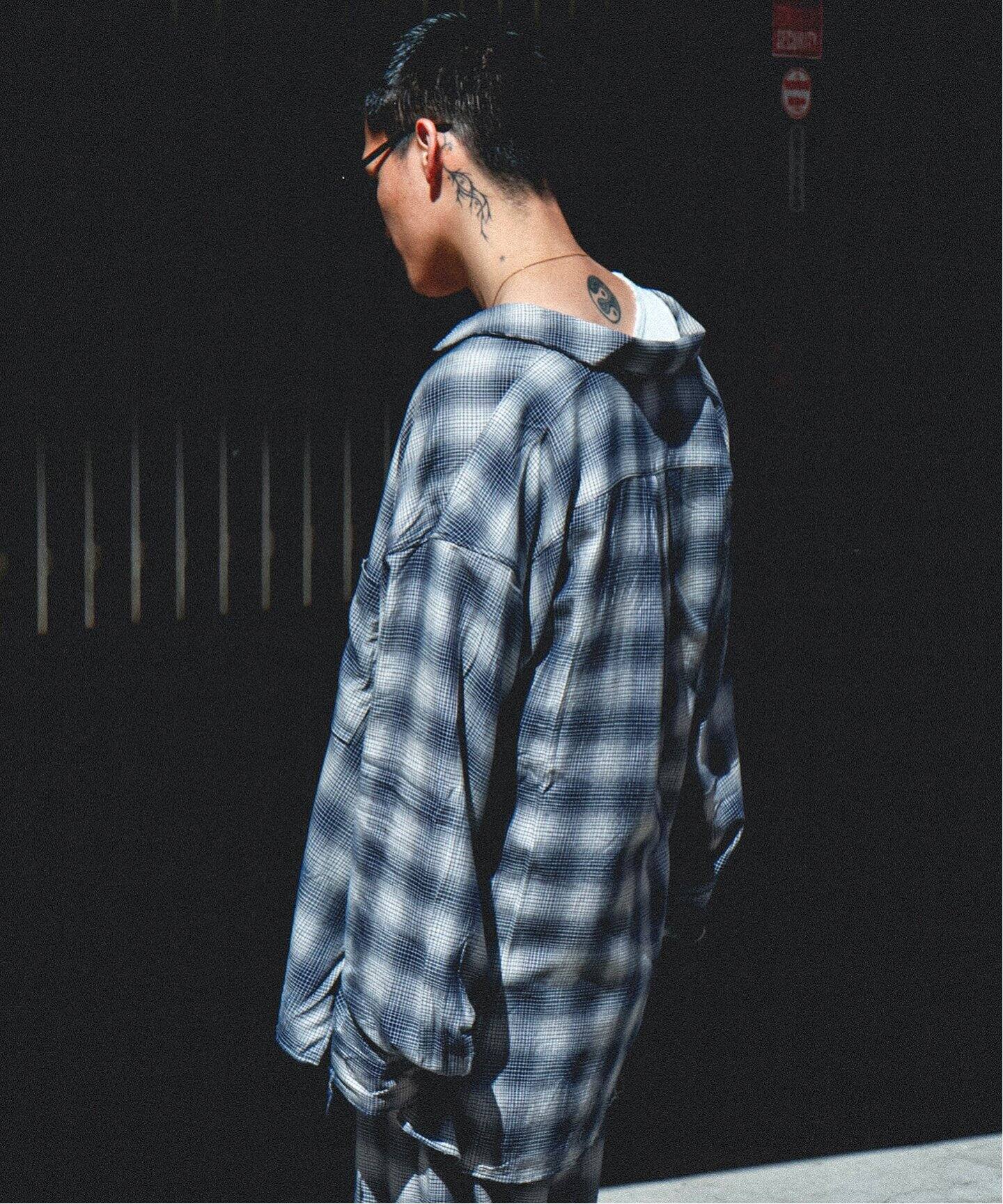 ANCELLM / アンセルム】WISM 別注 RAYON CHECK SHIRT（シャツ 