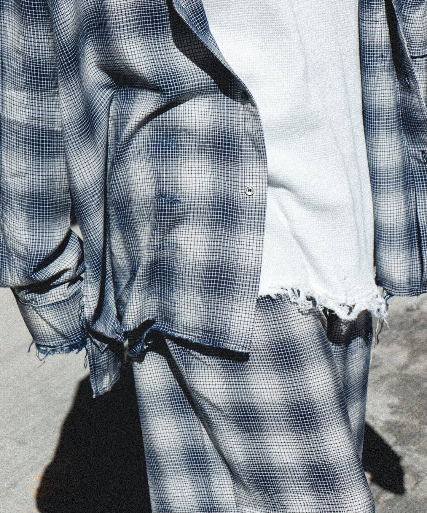ANCELLM / アンセルム】WISM 別注 RAYON CHECK SHIRT（シャツ 