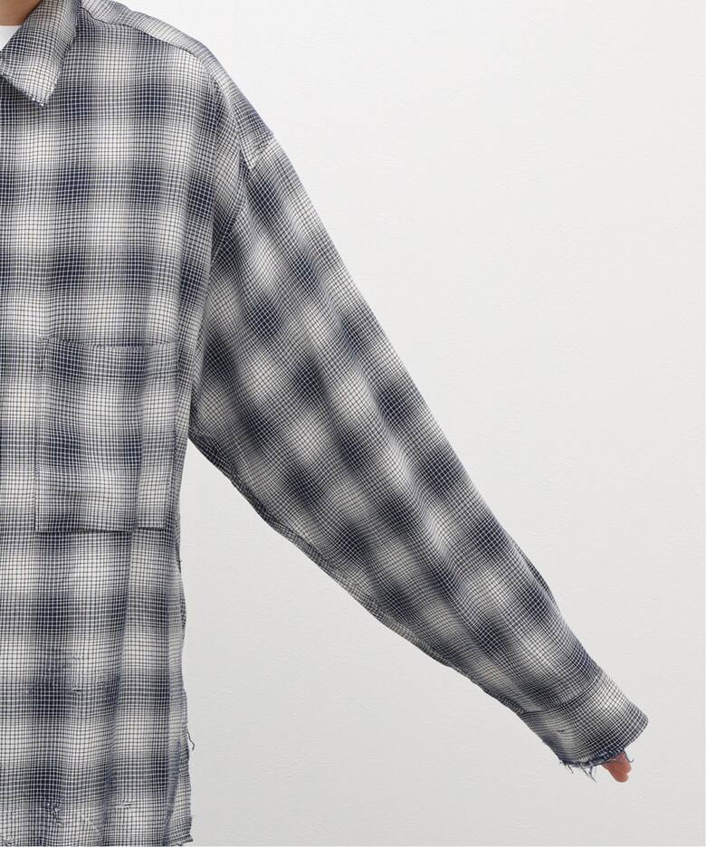 ANCELLM / アンセルム】WISM 別注 RAYON CHECK SHIRT（シャツ 