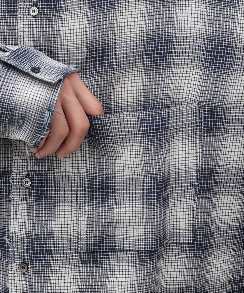 ANCELLM / アンセルム】WISM 別注 RAYON CHECK SHIRT（シャツ 