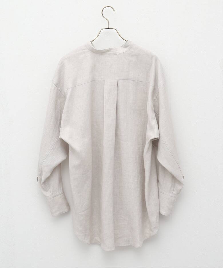 POSTELEGANT/ポステレガント】linen silk shirt（シャツ／ブラウス 