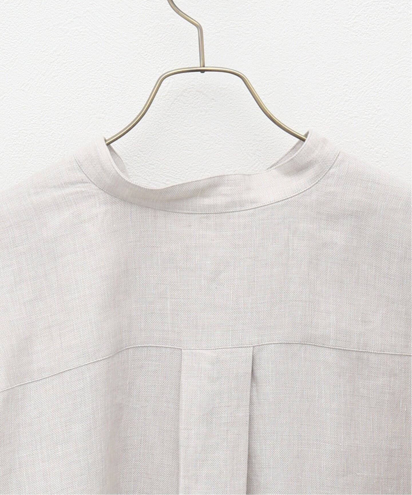 POSTELEGANT/ポステレガント】linen silk shirt（シャツ／ブラウス 