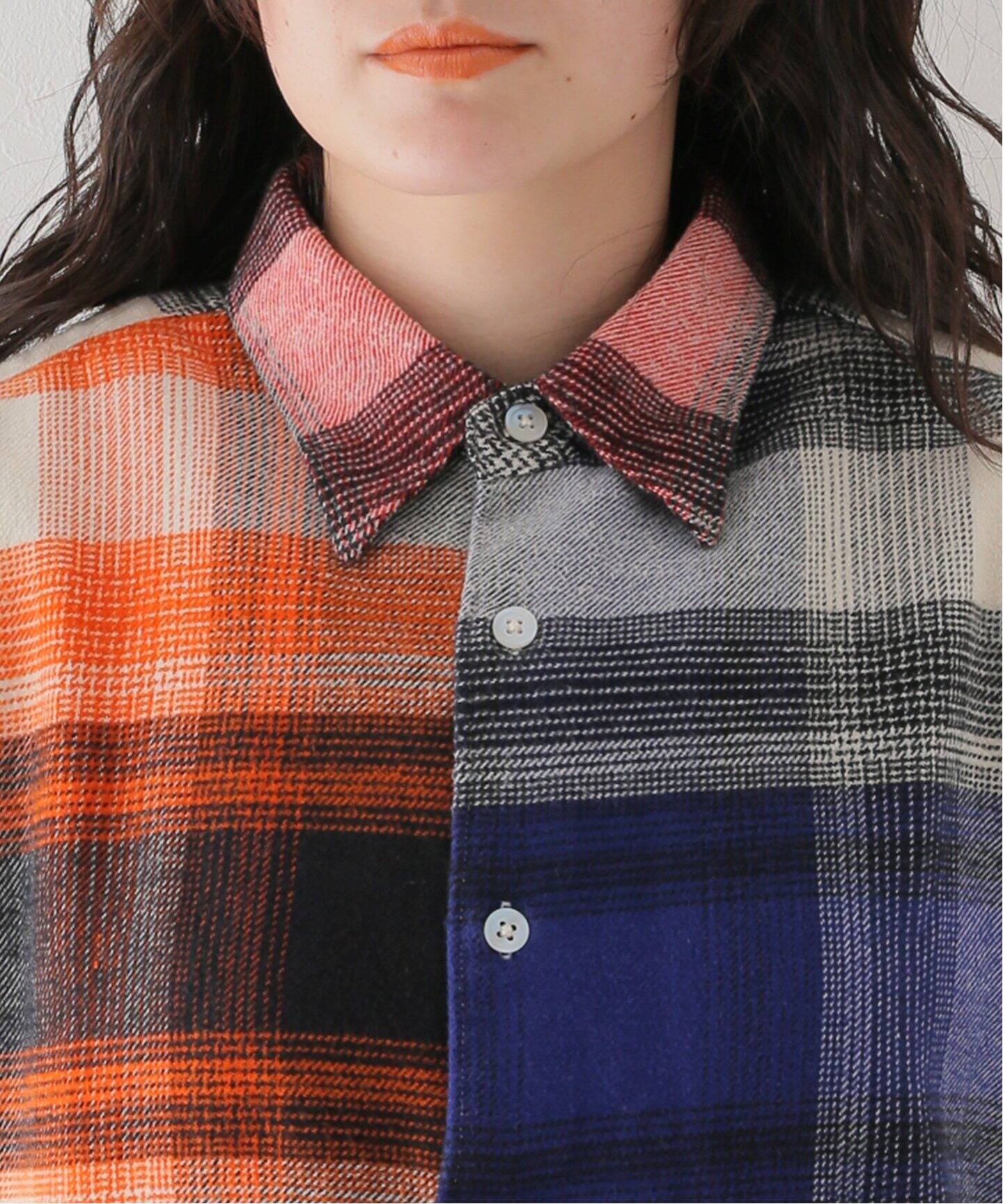 NOMA t.d./ノーマティーディー】NOMA Ombre Plaid Shirt-Multi（シャツ 