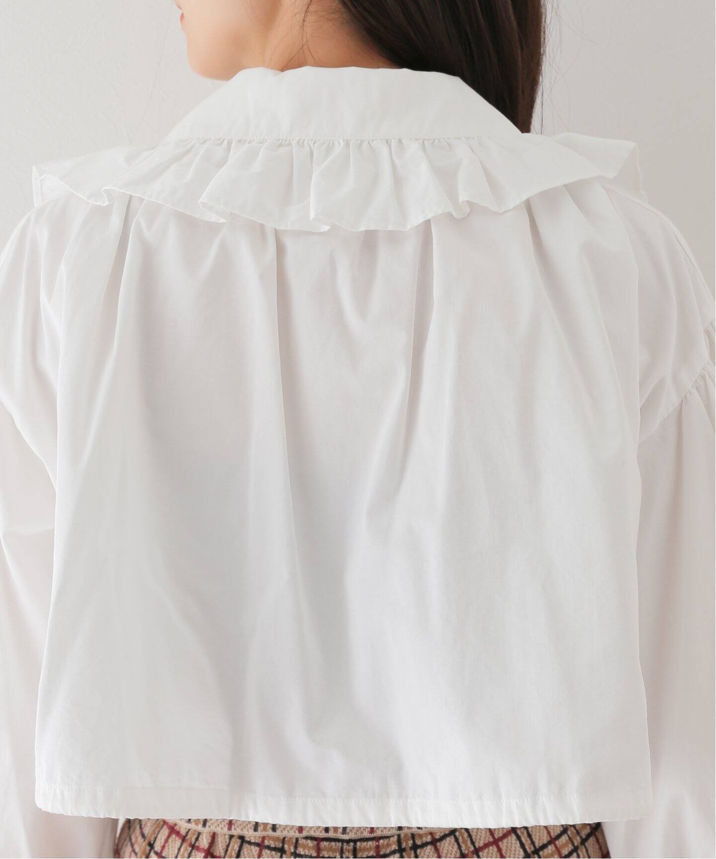 RHODOLIRION/ロドリリオン】 Monogram Stitch Spencer Shirt（シャツ 