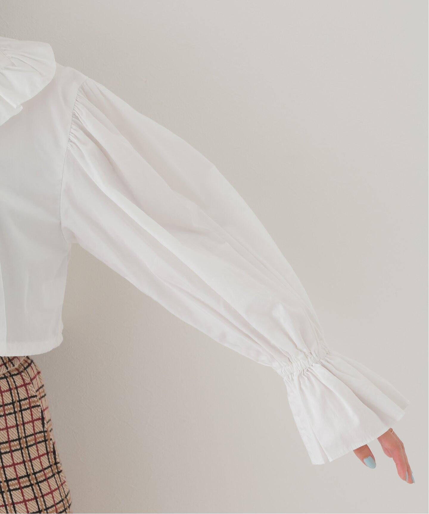 RHODOLIRION/ロドリリオン】 Monogram Stitch Spencer Shirt（シャツ 