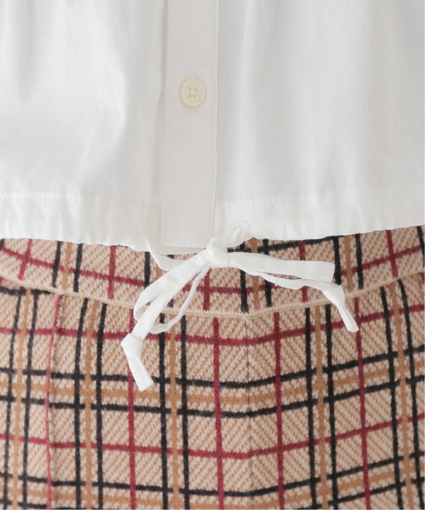 RHODOLIRION/ロドリリオン】 Monogram Stitch Spencer Shirt（シャツ 