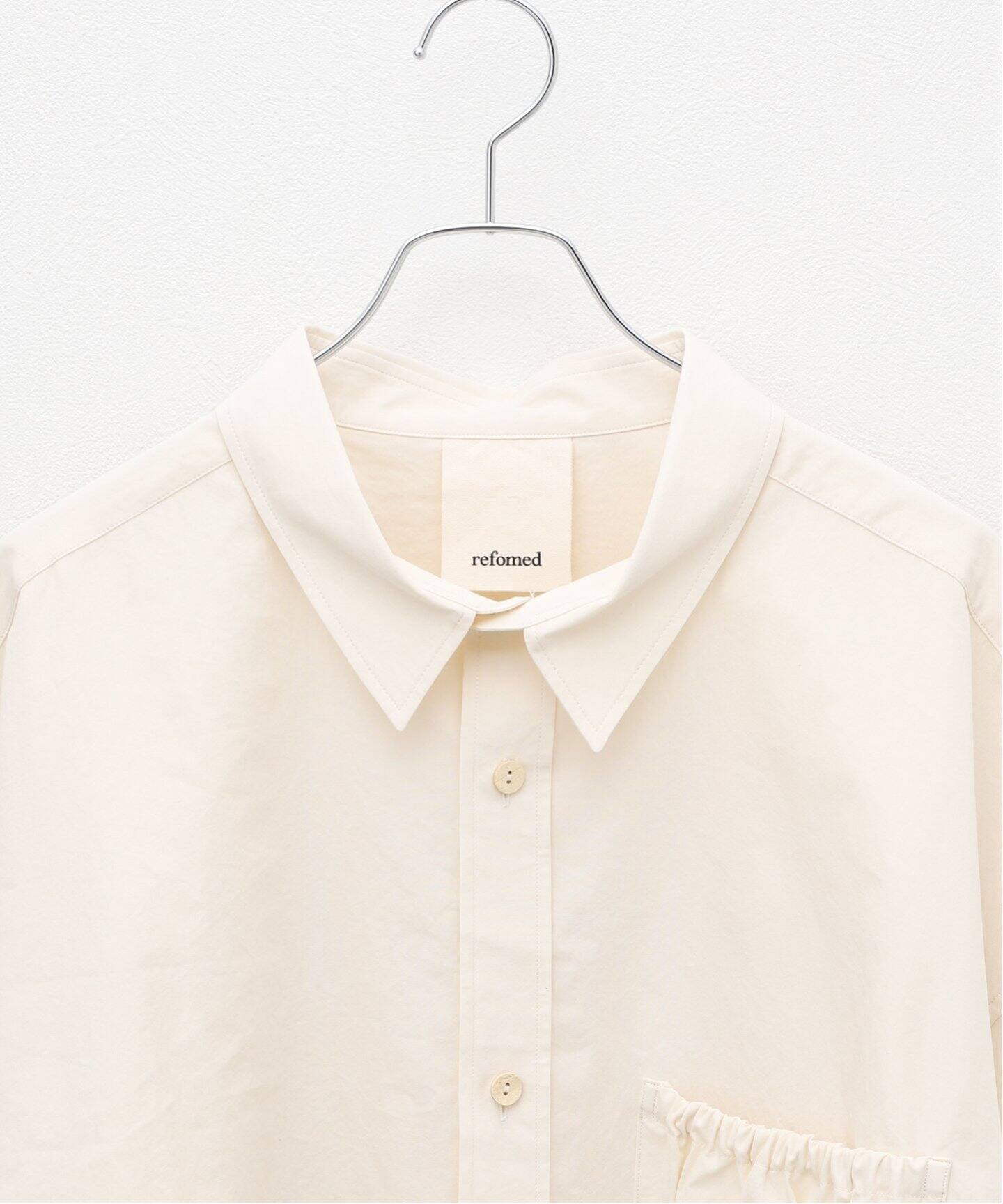refomed / リフォメッド】 WRIST PATCH WIDE SHIRT OFF（シャツ 