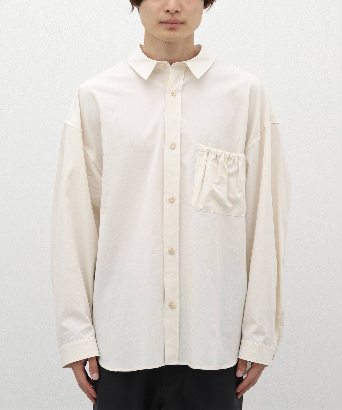 refomed / リフォメッド】 WRIST PATCH WIDE SHIRT OFF（シャツ 