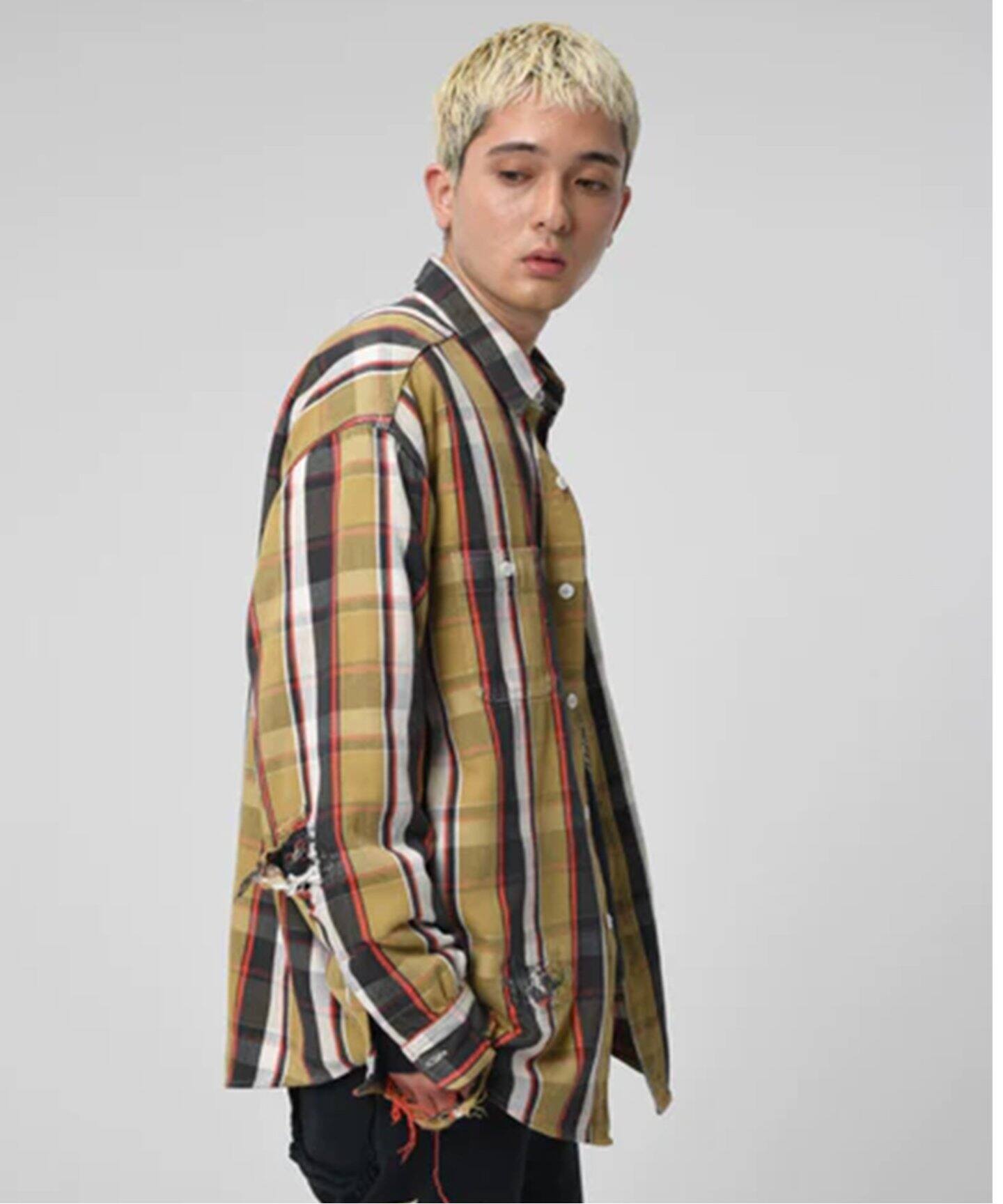 BOWWOW / バウワウ】 REPAIR AGEING FLANNEL SHIRTS（シャツ／ブラウス 