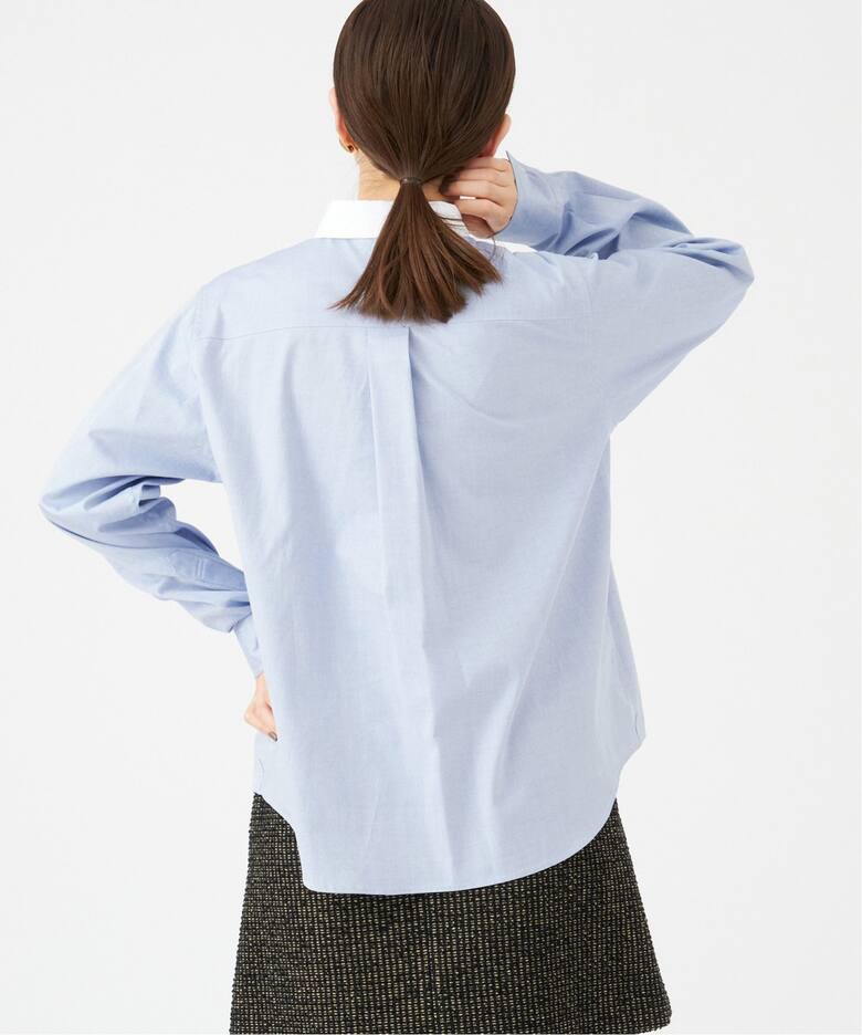 オックスフォードラウンドカラーシャツ（シャツ／ブラウス）｜IENA  