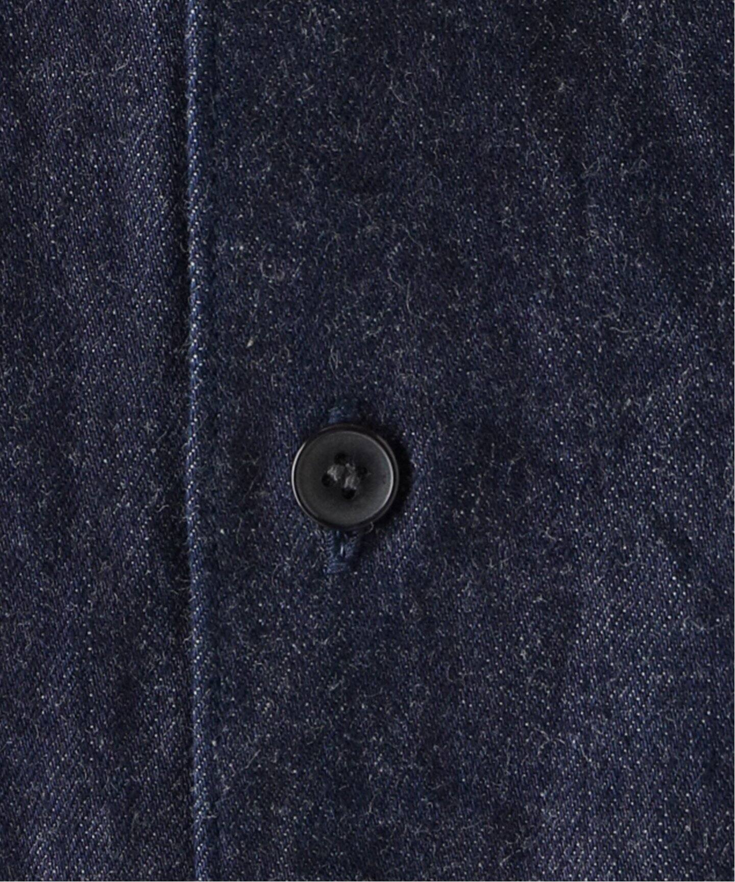 COMOLI ダークブルー デニムシャツ Y03-02003 デニム コモリ シャツ , Navy – Navyblue