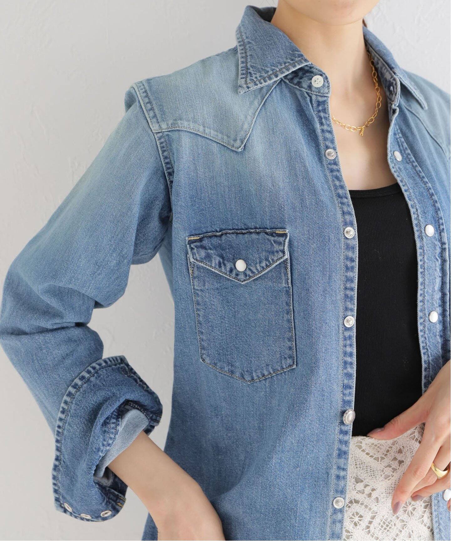 MADISONBLUE/マディソンブルー】WESTERN SH DENIM デニムシャツ  